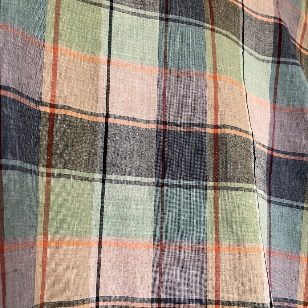 Vintage 80s Norma Kamali Rare 2 Piece Indian Cotton Madras Plaid Dress &… - Picture 15 of 16